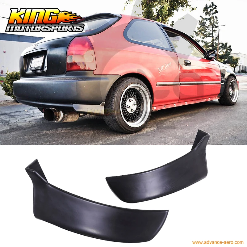 Подходит для 99 00 Civic EK 3Dr CS ПУ передний бампер спойлер|bumper lip spoiler|front bumper spoilerlip spoiler |