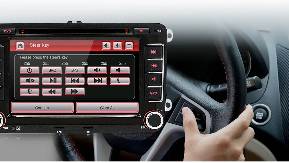 Junsun 2 din Автомобильный Радио мультимедийный плеер gps для Volkswagen VW golf passat b6 туристическое поло седан TIGUAN JETTA Android DVD