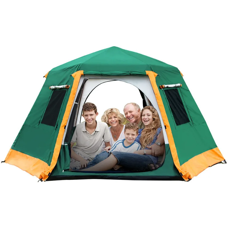 Палатка Наружная Шестигранная полностью автоматическая тент двухслойный с