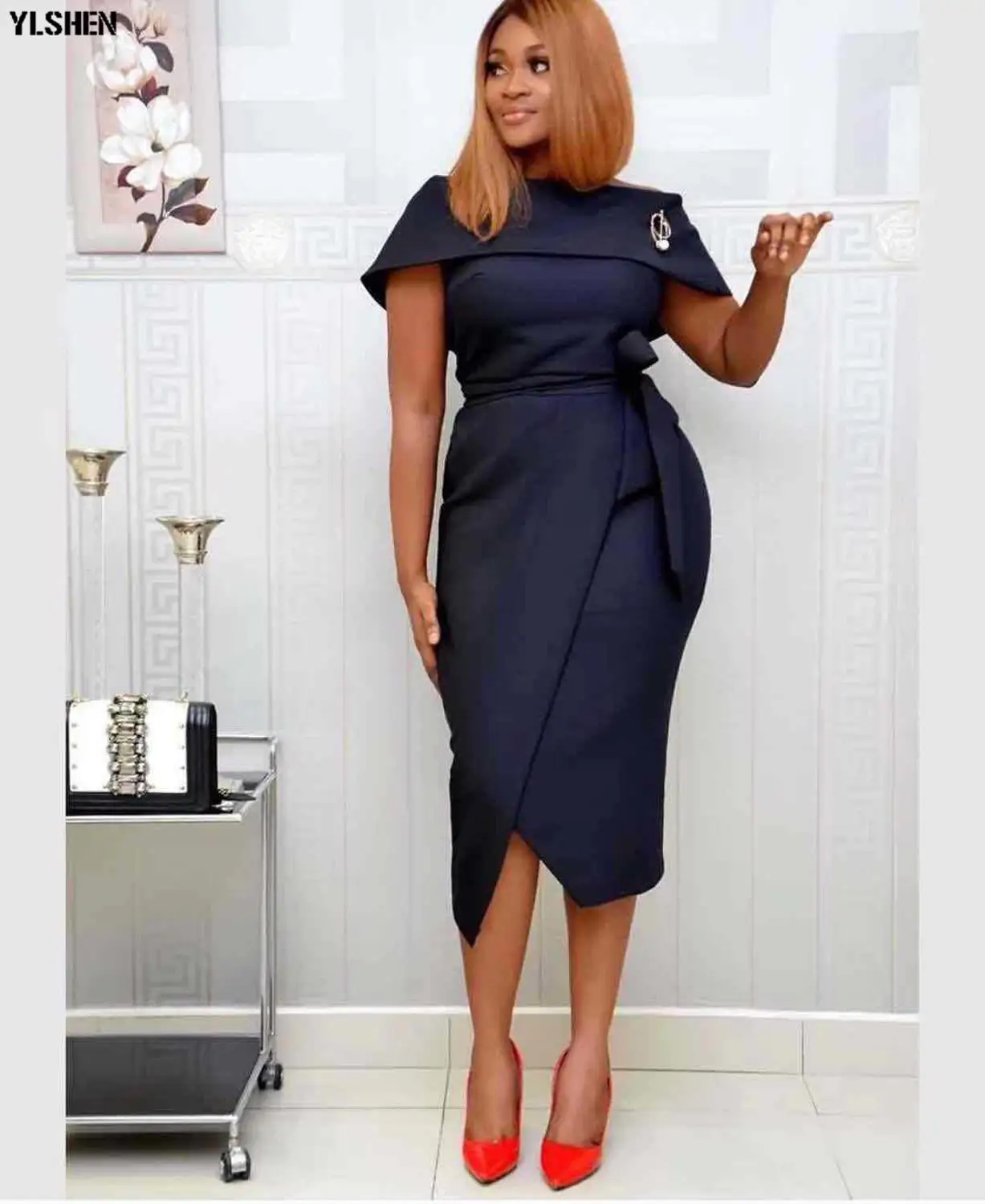 Элегантное Новое поступление 2019 модные африканские платья для женщин летнее