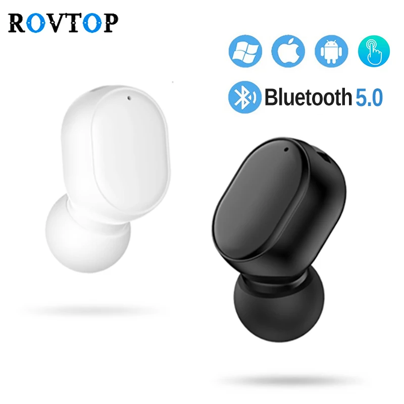 Мини наушники вкладыши S8 Bluetooth 5 0 гарнитура с сенсорным управлением и микрофоном