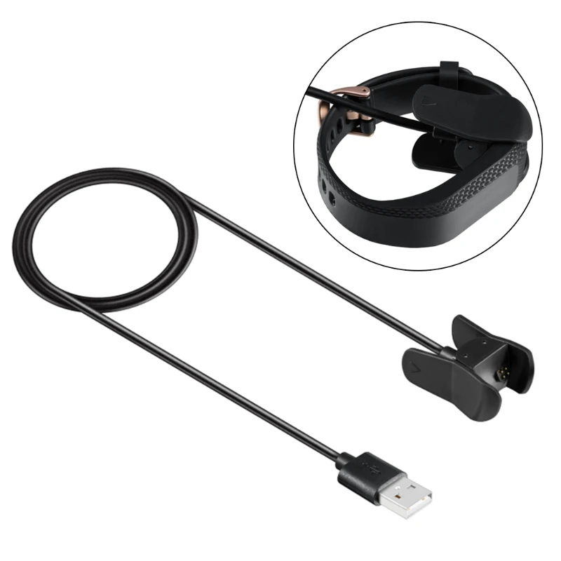

USB Data Charging Clip Cradle Charger Cable For Garmin Vivosmart 3 Tracker Watch