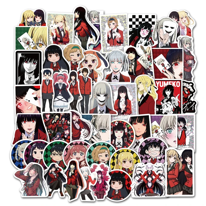 

10/30/50 шт./японские аниме наклейки Kakegurui для мотоцикла ноутбука компьютера автомобиля DIY детские игрушки холодильника гитары наклейка