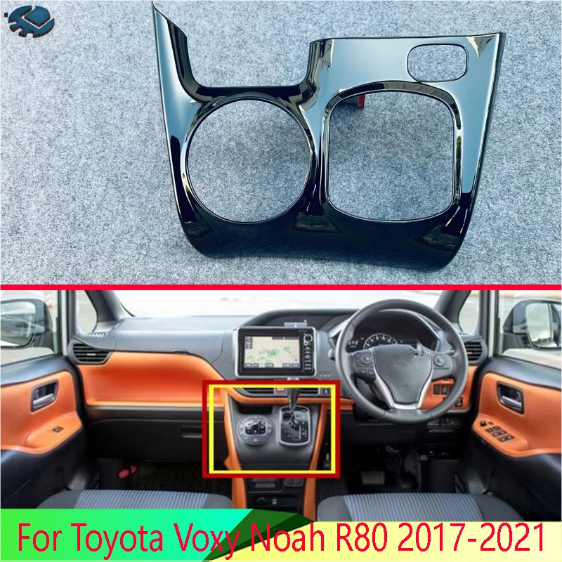

Для Toyota Voxy Noah R80 Hybrid 2017-2021 правый руль панель переключения передач Крышка центральной консоли отделка рамка наклейка для стайлинга автомоби...