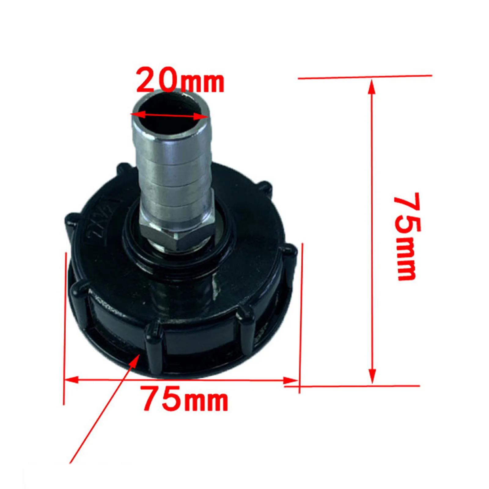 

Garden IBC Hose Adapter S60X6 Replacement Valve Fitting 0.79in Durable