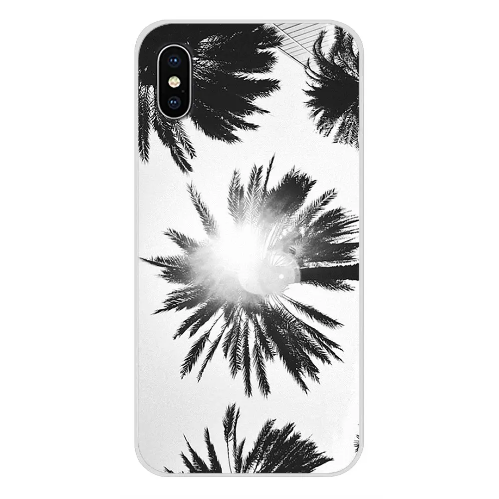 images 10 Черный белый Пальмовые Листья пальмы для huawei G7 G8 P7 P8 P9 P10 P20 P30 Lite Mini Pro P Smart Plus мягкий чехол из ТПУ - Цвет: images 10