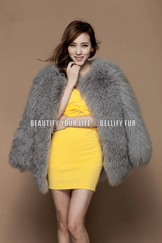 Женская меховая куртка знаменитости Syle роскошная пушистая натуральная