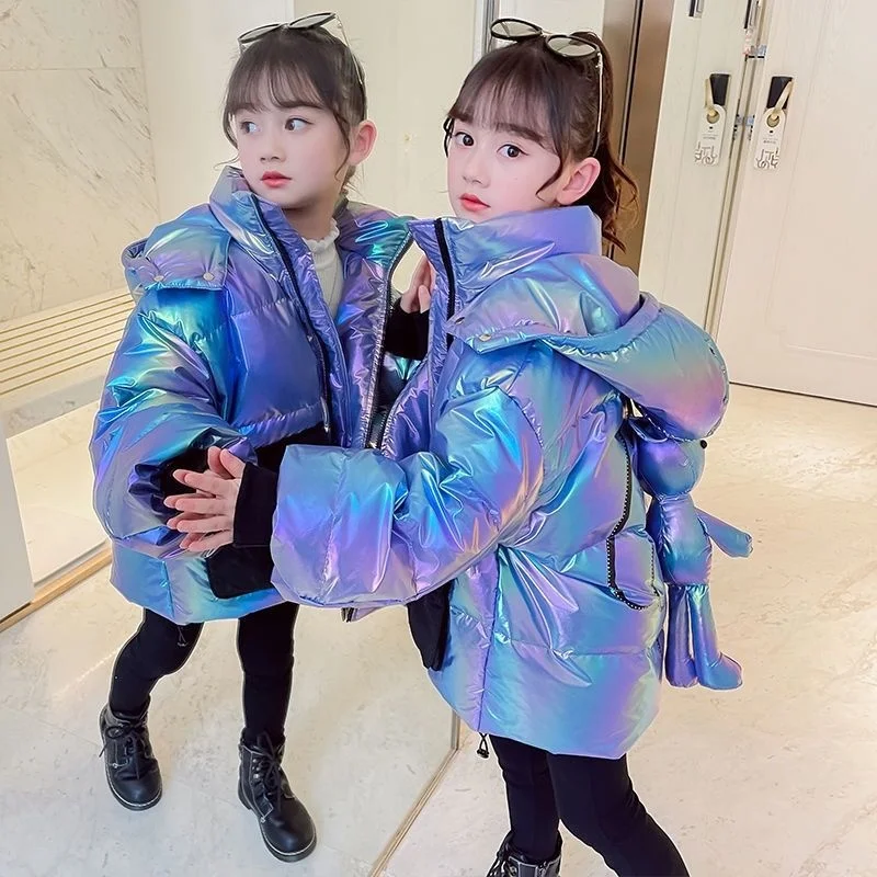 Новинка Осень зима 2021 детская одежда для девочек длинная куртка Детское пальто