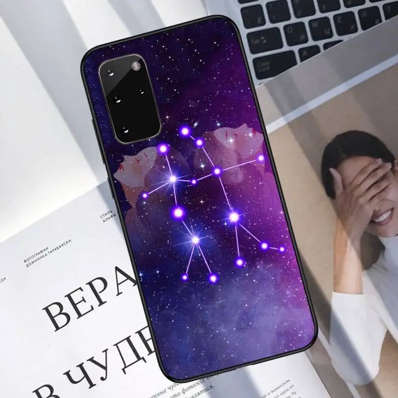 

12 constellation zodiac signs Phone Case For Samsung galaxy S 7 8 9 10 20 edge A 6 10 20 30 50 51 70 note 10 plus