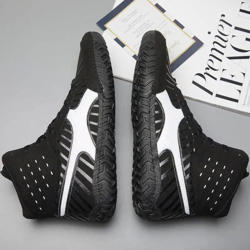 Новый профессиональный туфли для Реслинга Для мужчин светильник Вес боксерские