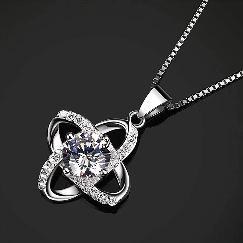 2019 модное ювелирное изделие очаровательное посеребренное ожерелье с подвеской