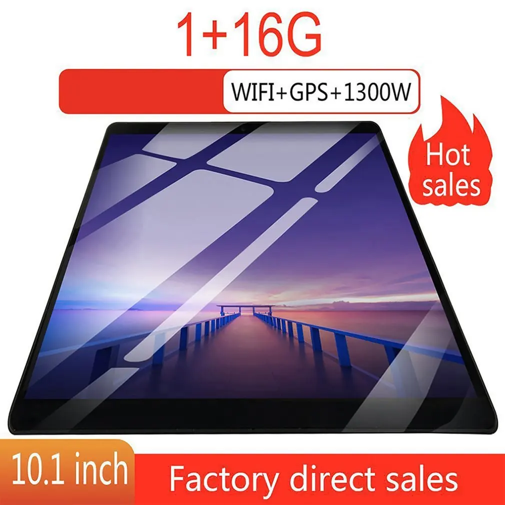 

10.1 Inch Tablet PC With Quad Core Processor Call Dual Card Dual Standby 1G+16GB High Definition Display Multifunction Tablet