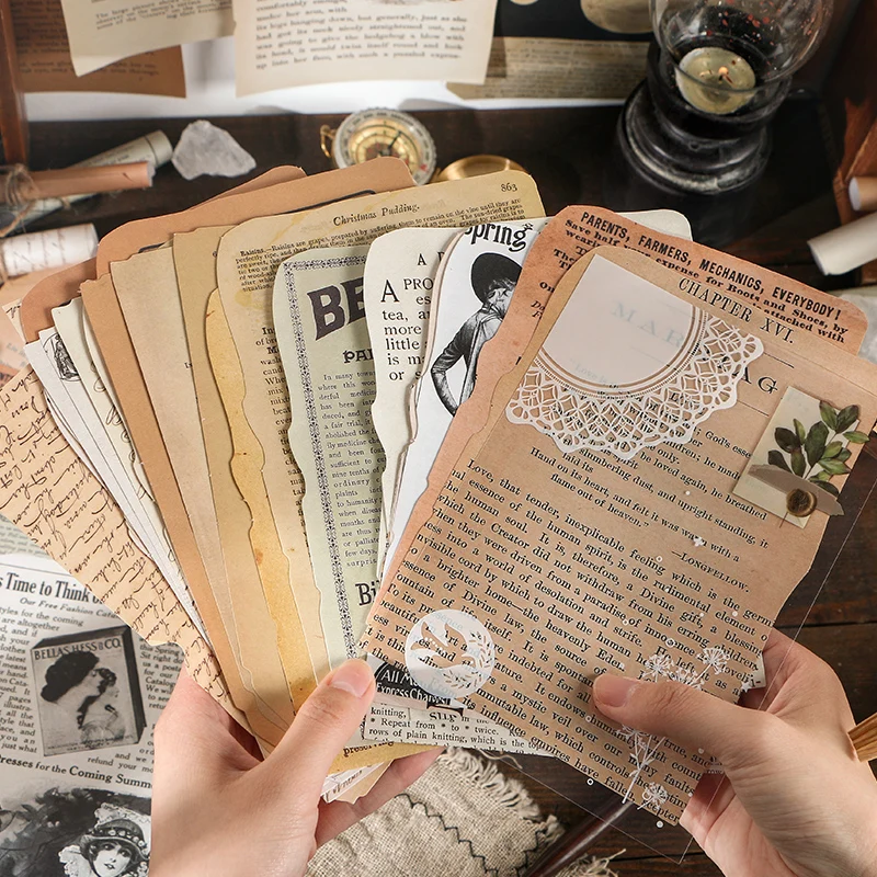 

25 Sheets Journal Decorative Stickers Book Scrapbooking Stick Label Diary Stationery Album Vintage Study Stickers