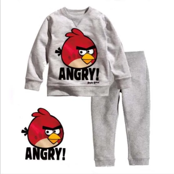 Модный брендовый Детский костюм с длинными рукавами и рисунком для маленьких