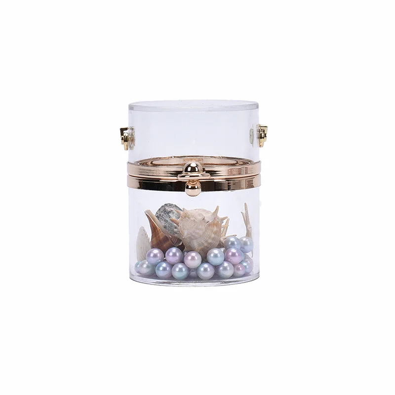 

Summer Bags For Women 2021 Trendy Transparent Crossbody Bag Fashion Small Messenger Bag Ladies Mini Pearl Purse Cute Chain Bag
