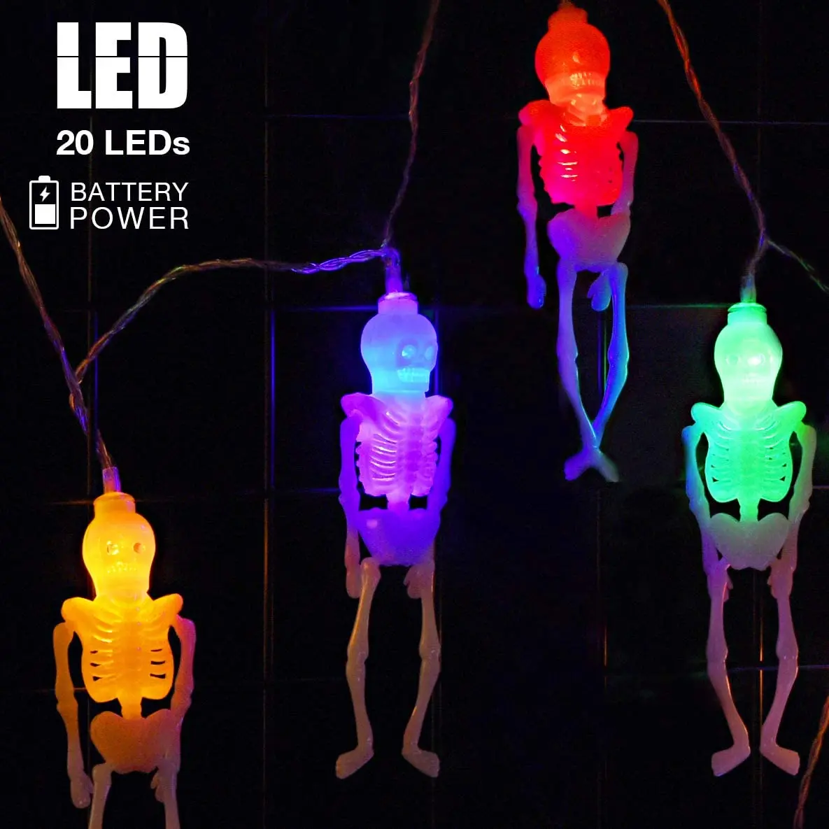 

20led Battery String Shape Led Halloween Lanterns