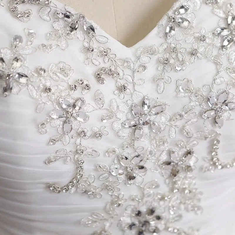 Женское свадебное платье из органзы со шлейфом | Свадьбы и торжества