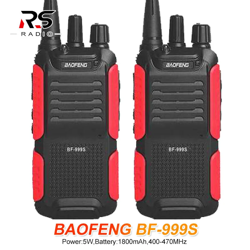 2 шт Baofeng BF 999S плюс портативная рация 5 Вт 1800 мАч UHF Любительское радио Си Би