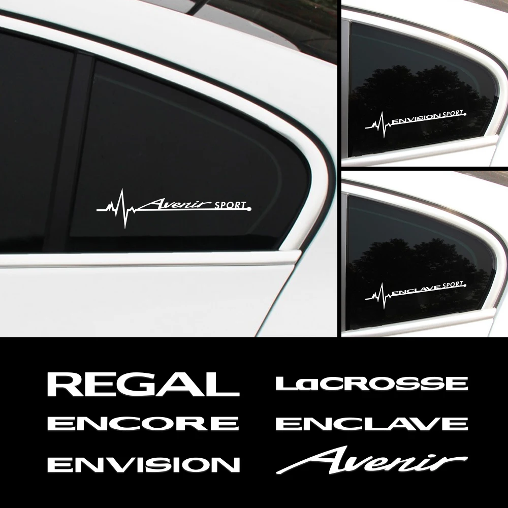 

2PCS Auto Windows Body Side Decoration Sticker Vinyl Decal For Buick Lacrosse Regal Encore Enclave Envision Avenir Accessories