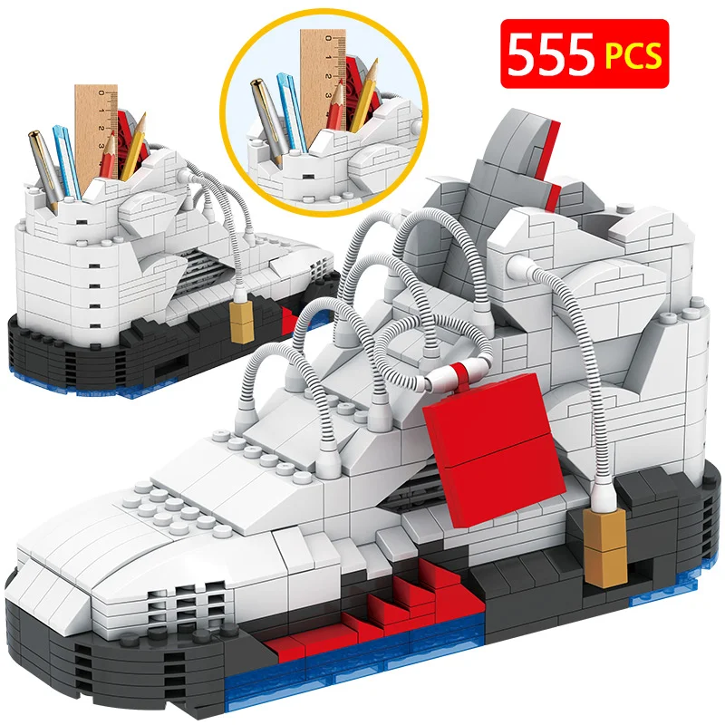 681 шт. Новинка симпатичная спортивная обувь держатель ручки DIY строительные блоки