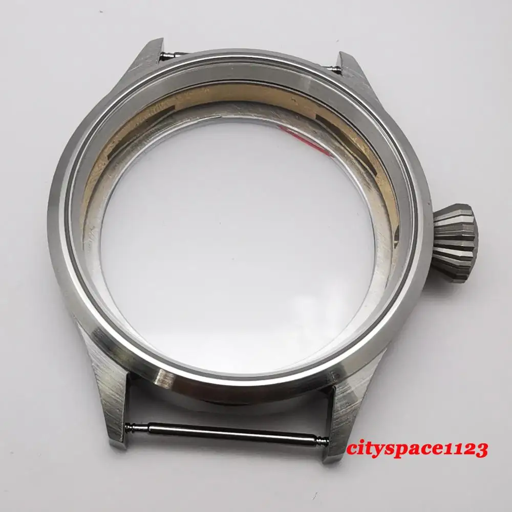 Мужской чехол из нержавеющей стали 316L с сапфировым стеклом и начесом для часов 43