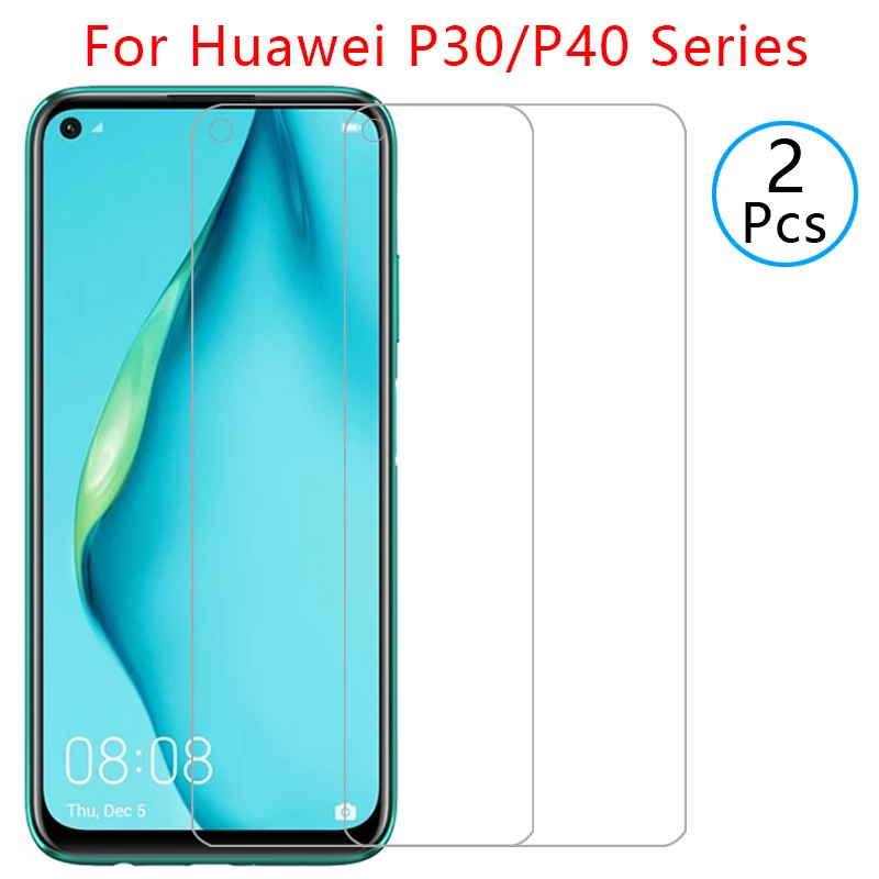 Защитный чехол для экрана из закаленного стекла huawei p30 p40 lite e 5g cover on p 30 40 light p30lite