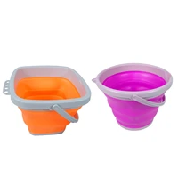 5l portable large folding cube foldable wash bucket collapsible pail bucket for backpacking camping wascheimer daily supplies