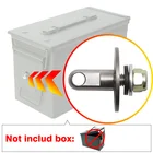 Пистолет без коробки, болт 50 Cal жестянка с боеприпасами, стальной замок для пистолета, боеприпасы, сейф, набор оборудования, военный армейский запираемый чехол, 40 мм Пистолетная Пуля