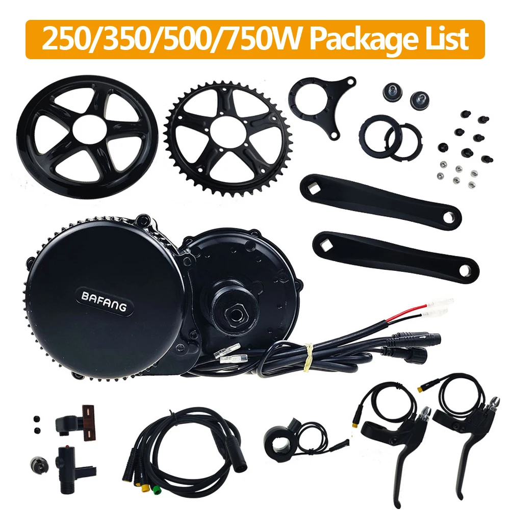 Bafang BBS02B BBS02 48V 750W Середина привода двигателя комплект 8fun Электрический велосипед