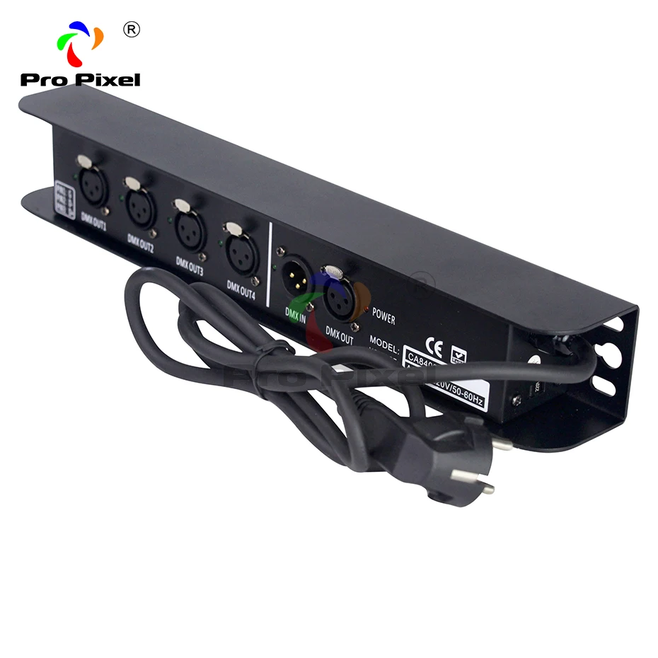 1 шт. регулятор Dmx 4 порта сплиттер DMX выход 512x4 каналы для управления