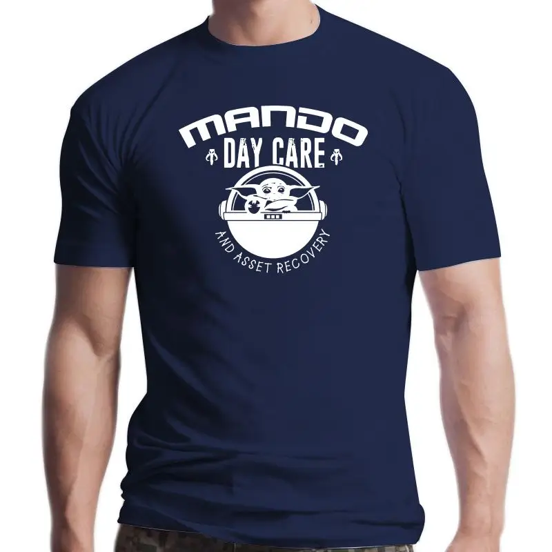 

New Mando Day Care And Asset Recovery Manalorian T Shirt Design S-5XL Sunlight Spring Autumn Authentic Normal Novelty Cotton Shi