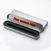 1 silver eva gift iron box for pen engravable gift box customizable logo