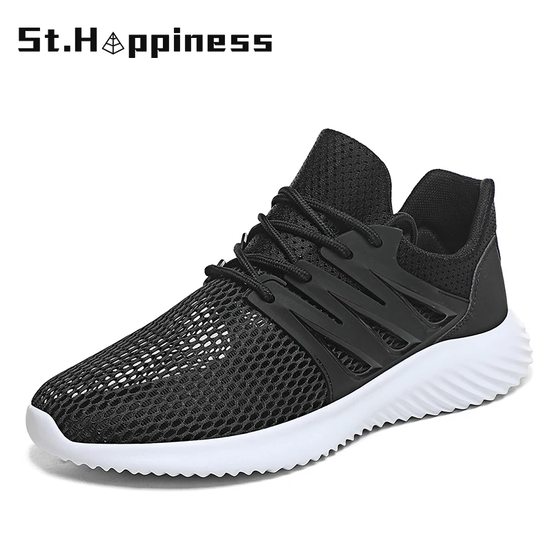 2021 Summer New Men's Sport Shoes Outdoor Lightweight Breathable Sneakers Fashion Casual Running Mesh Lace-Up Shoes Big Size