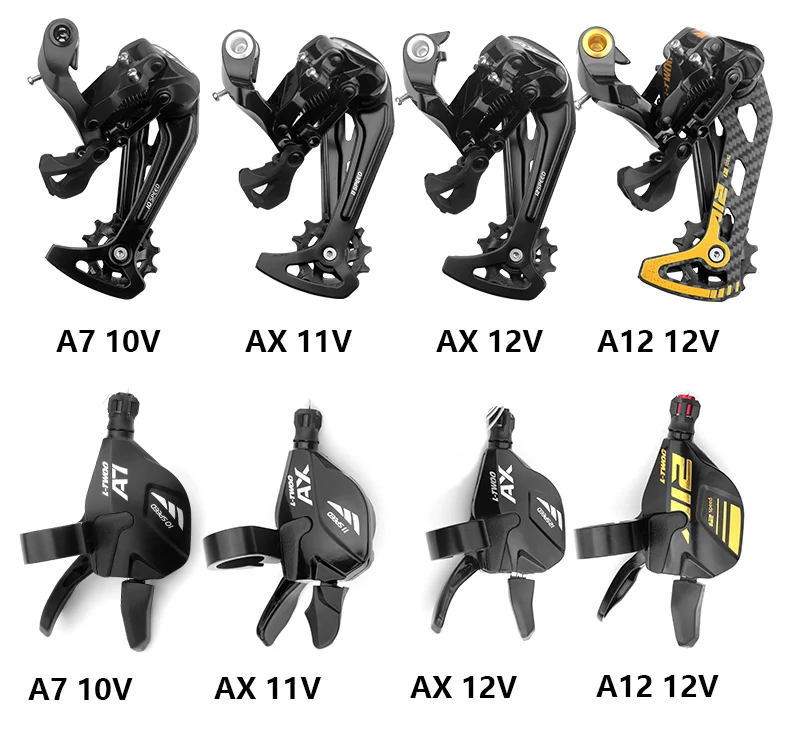 

MTB Bike Rear Derailleurs A5 A7 AT 9/10/11/12-speed Trigger Shifter Mountain Shift Groupset 12V Compatible SRAM SHIMANO