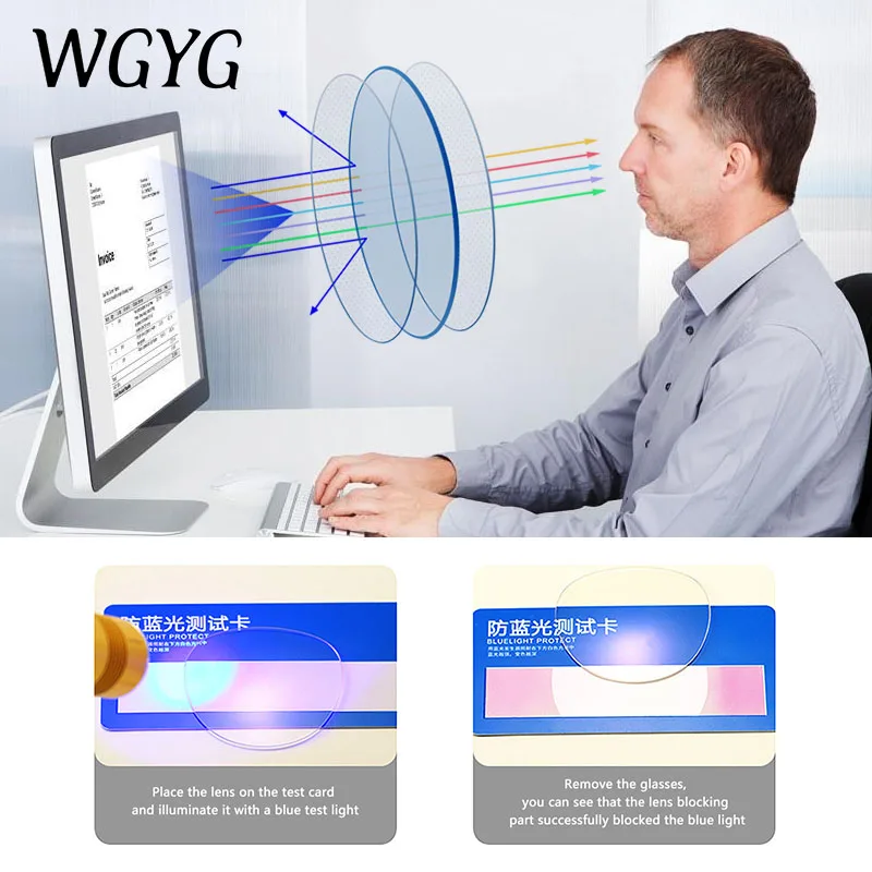 

2021 Eyewear Frame Anti Blue Light Game Glasses Anti Glare Eyeglasses Frame Women Round Clear Lens Glasses