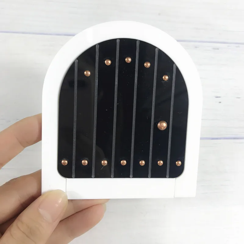 mini rivet black Мини Арка ручной работы милый розовый Фея дверь мышь отверстие, миниатюрные деревянные двери с овсянкой и Персонализированная вывеска - Цвет: mini rivet black