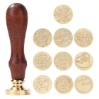 Металлические приглашения на свадьбу ручной работы, заменяемые медные головки, Винтажный конверт, инструменты для хобби, наборы штампов для восковых печатей в стиле ретро