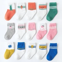 5pairspack 100 cotton kids socks lot unicorn unisex baby socks for girlsboys children soft winter cute cartoon socks set