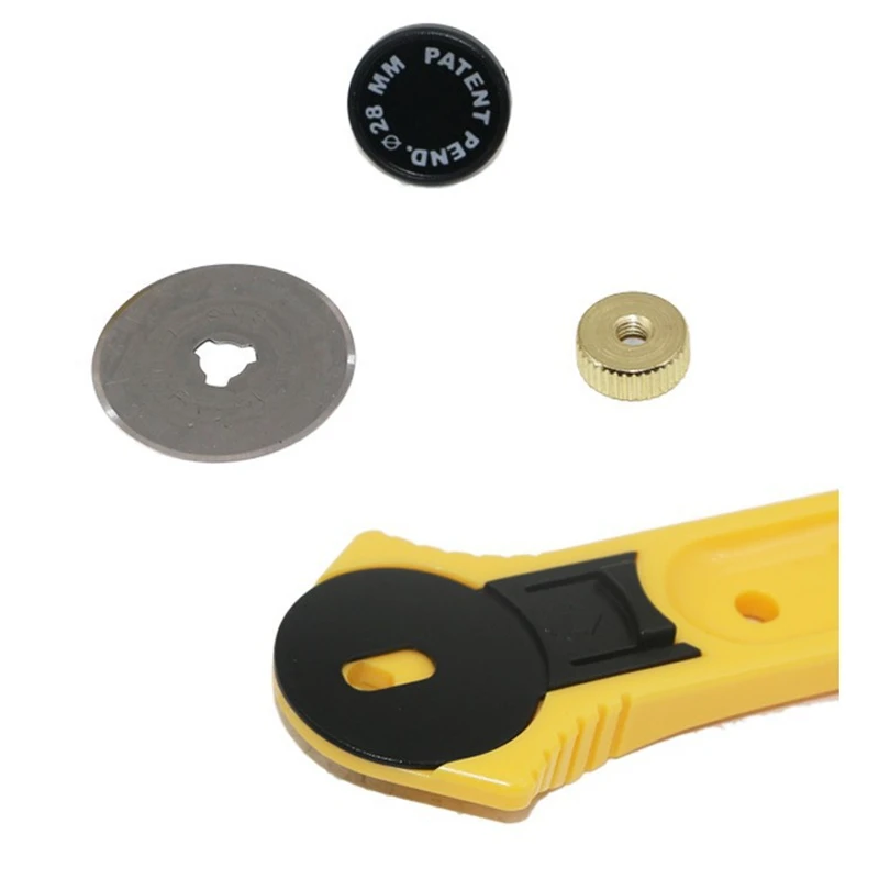 Лоскутный роликовый круглый нож для резки ткани 28 мм 45 кожа ремесла вращающийся