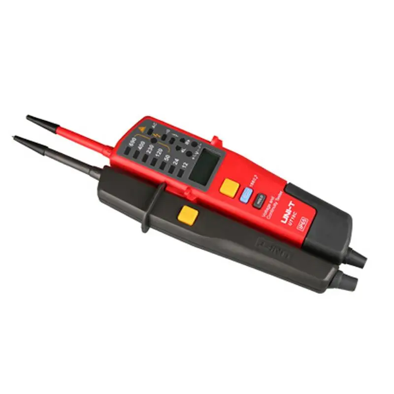 

UNI-T UT18C Voltage Meter Handheld Auto Range Continuity RCD Tester LCD/LED Voltage Testers Detector Outdoor Indoor