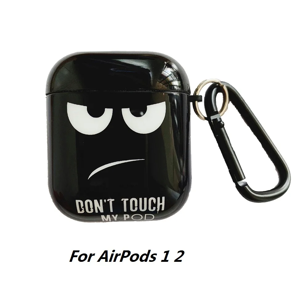 Чехол Black Eyes для оригинального Apple Airpods милый чехол 2 1 аксессуары наушников Air Pods