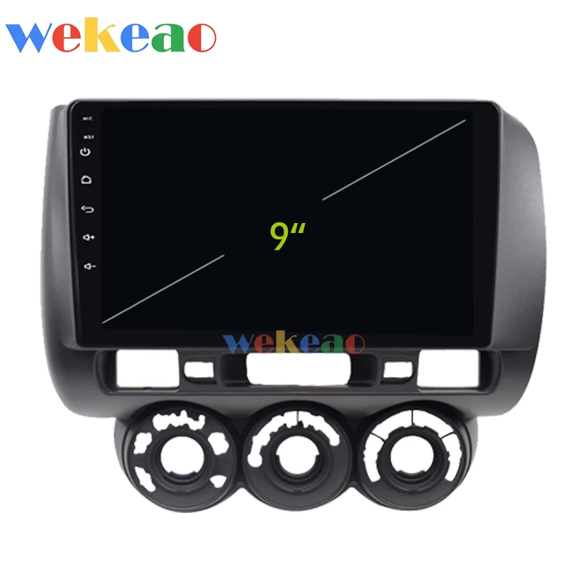 Автомагнитола Wekeao с сенсорным экраном 9 дюймов 1 Din Android 0 Dvd-плеер для Honda Fit Jazz 4G