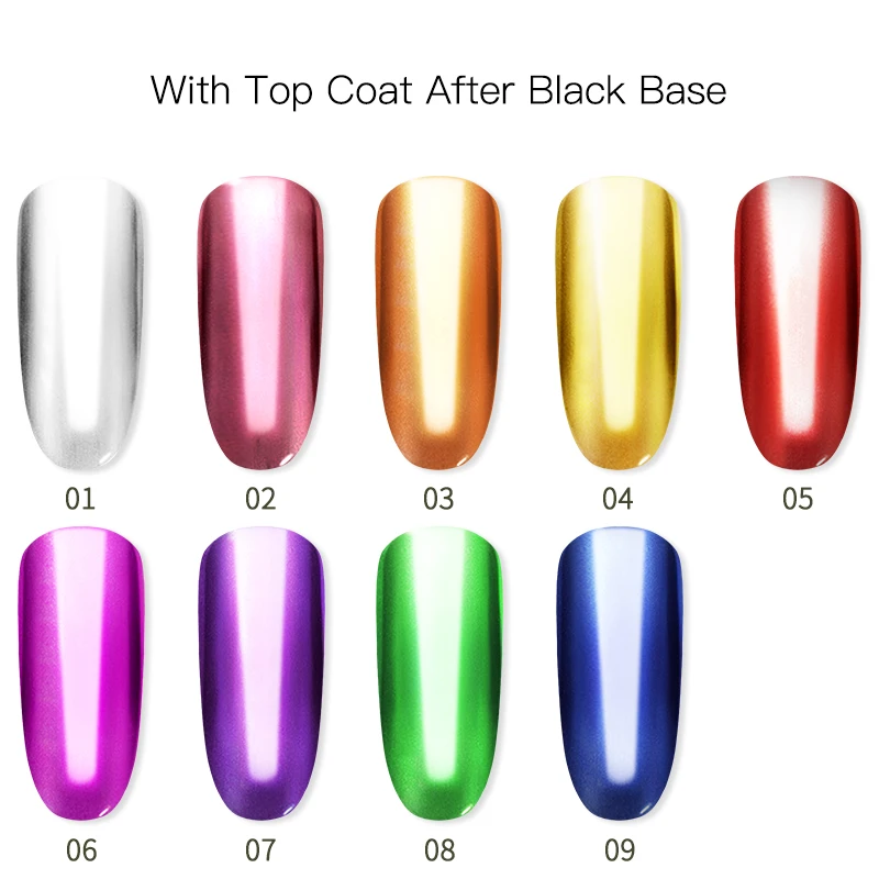 Гель лак для ногтей ROSALIND блестящий пигмент дизайна зеркальный маникюр блестки УФ