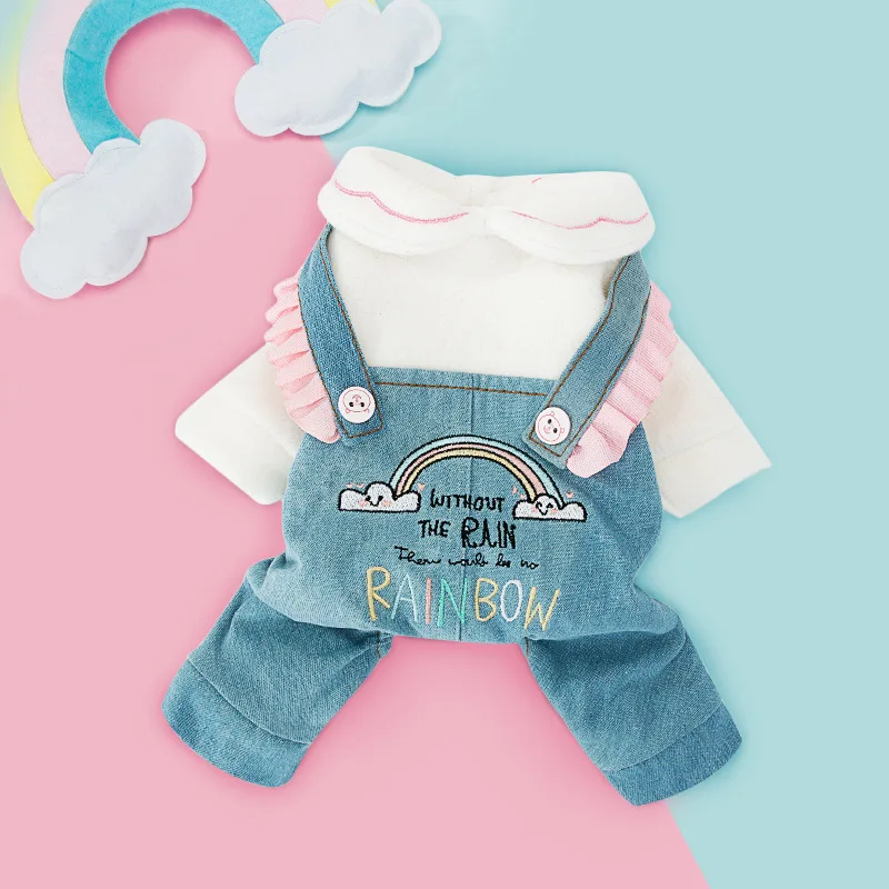 Комбинезоны одежда для собак маленькие комбинезоны женская милые теплые зимние