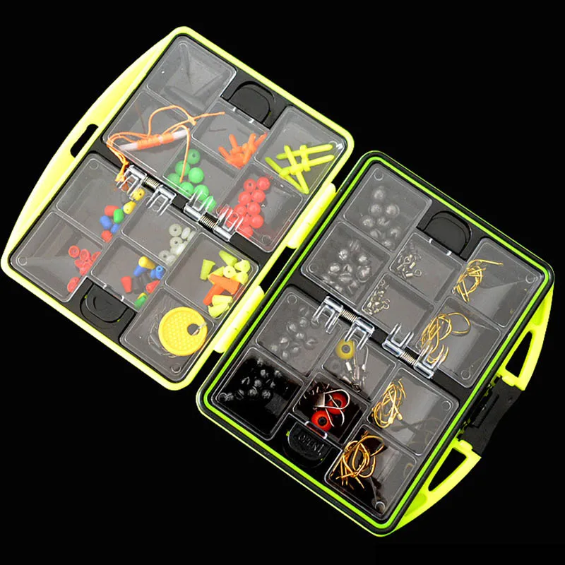 

Fishing Box Set Transparent Compartment Fishing Container With Fishing Accessory Set
