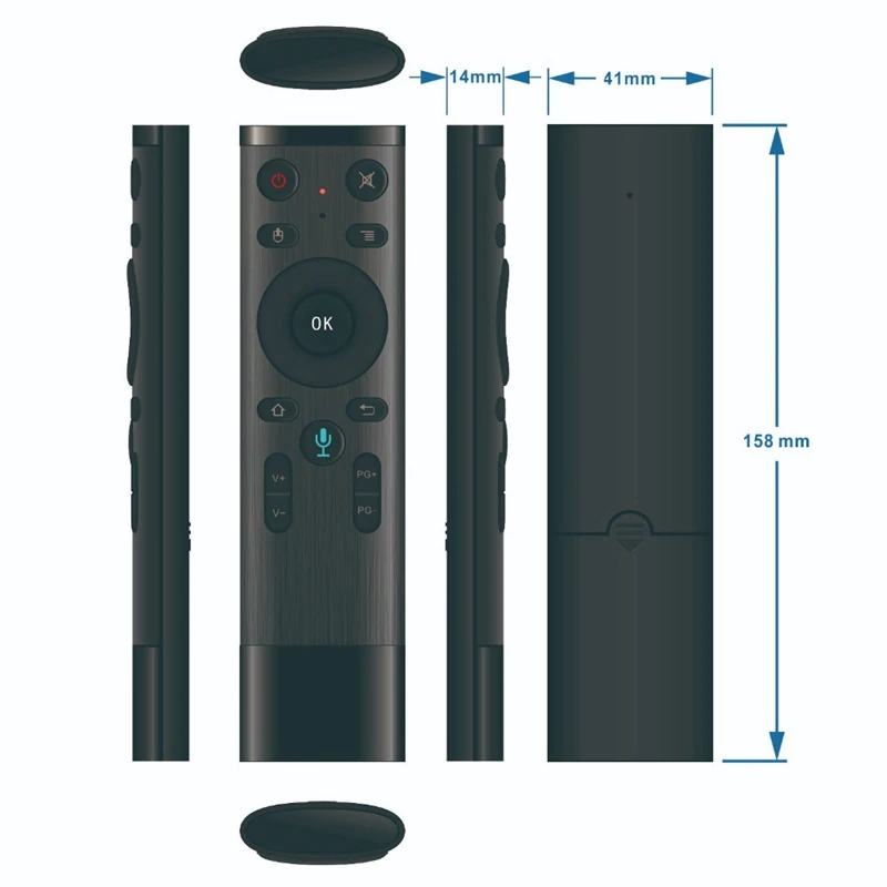 Топ viboton Q5 Мини Портативный 2 4G беспроводной Usb интерфейс Fly Air mouse Клавиатура Пульт