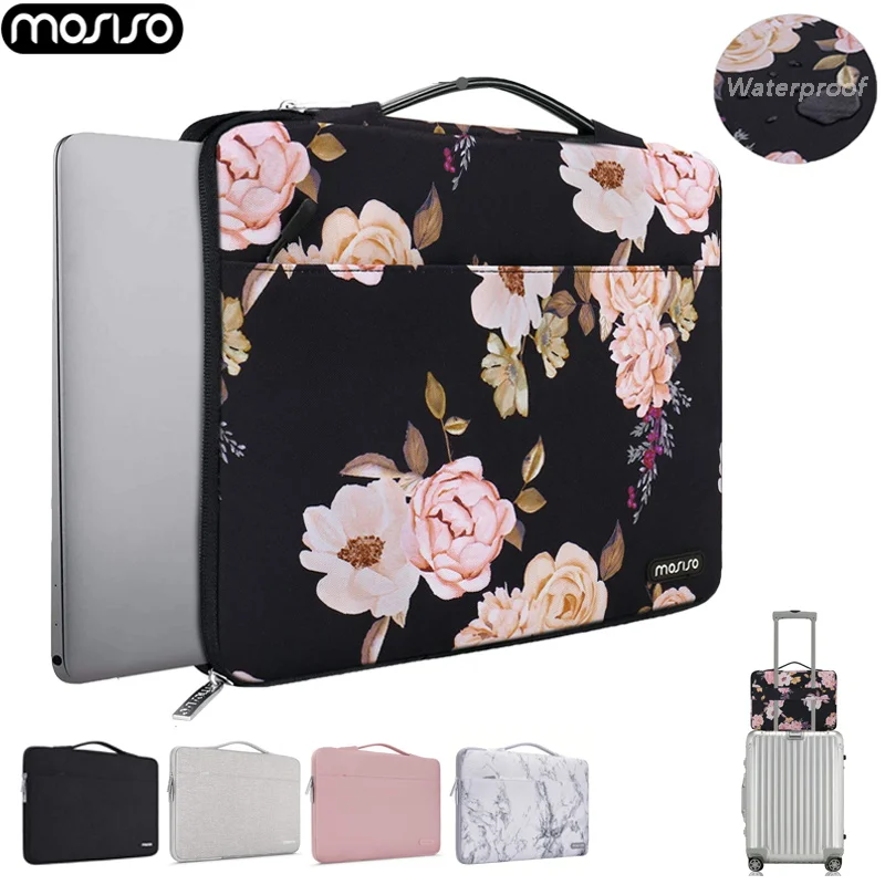 

MOSISO 2019 Laptop Sleeve Bag For 13 14 15 15.6 inch,Briefcase Handbag Case For Macbook Pro Air 13.3 15.4 Notebook Case Bag