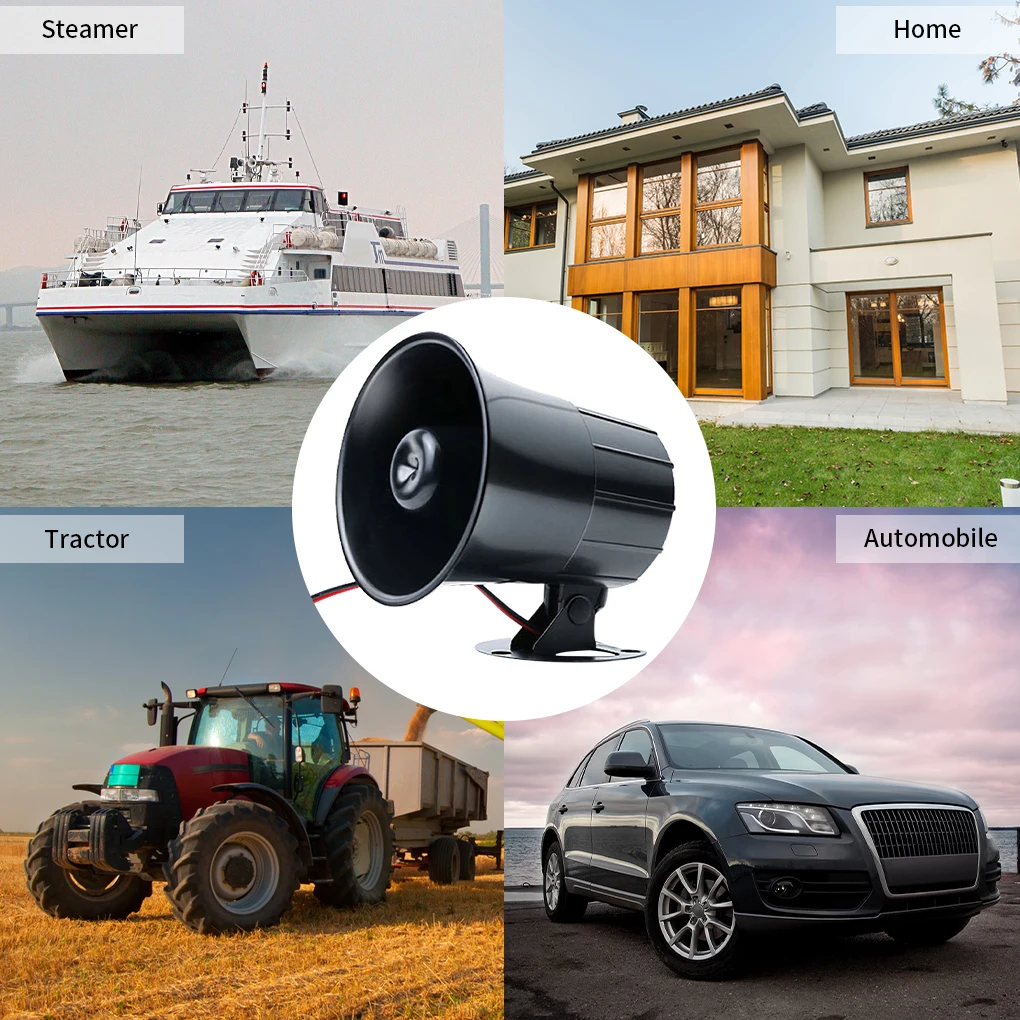 

ALARM SIREN Wired Alarm Siren Horn Outdoor for Home Alarm System Security Loudly Sound Siren 110DB