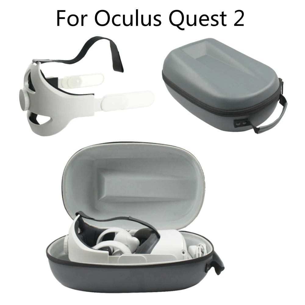 Сумка для хранения из ПУ кожи 2 в 1 и регулируемый сменный удобный ремешок головы