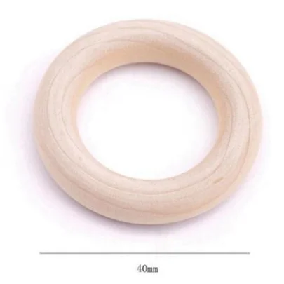 5pc 40mm Let's Make детский Прорезыватель для зубов, 5 шт., кленовый деревянный прорезыватель, Пищевой Деревянный прорезыватель, Товары для малышей, сделай сам, игрушки для прорезывания зубов, детские товары - Цвет: 5pc 40mm